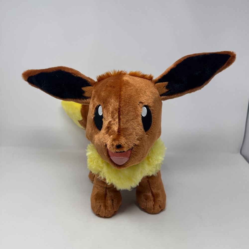 BAB Build A Bear Pokemon Eevee Plush Stuffed Animal 16" Toy No Sound